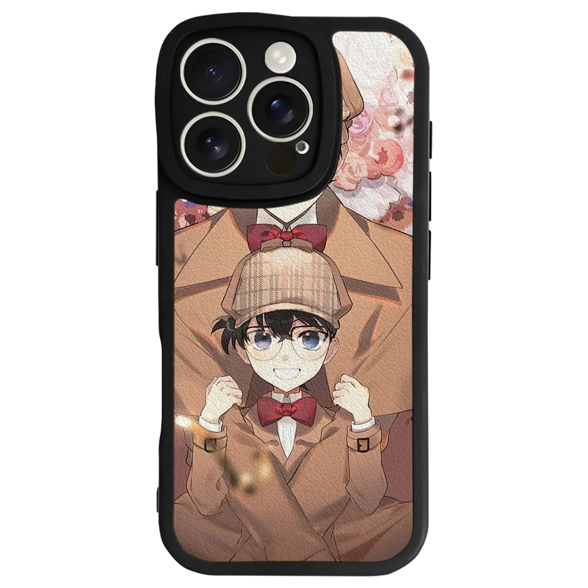 （画像用） 名探偵コナン Detective Conan 【iPhone 16シリーズ対応】シリコンスマホケース（レザー調） 材質：シリコン